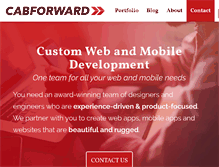 Tablet Screenshot of cabforward.com